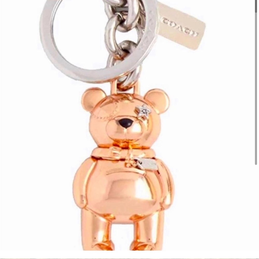 Coach bear keychain